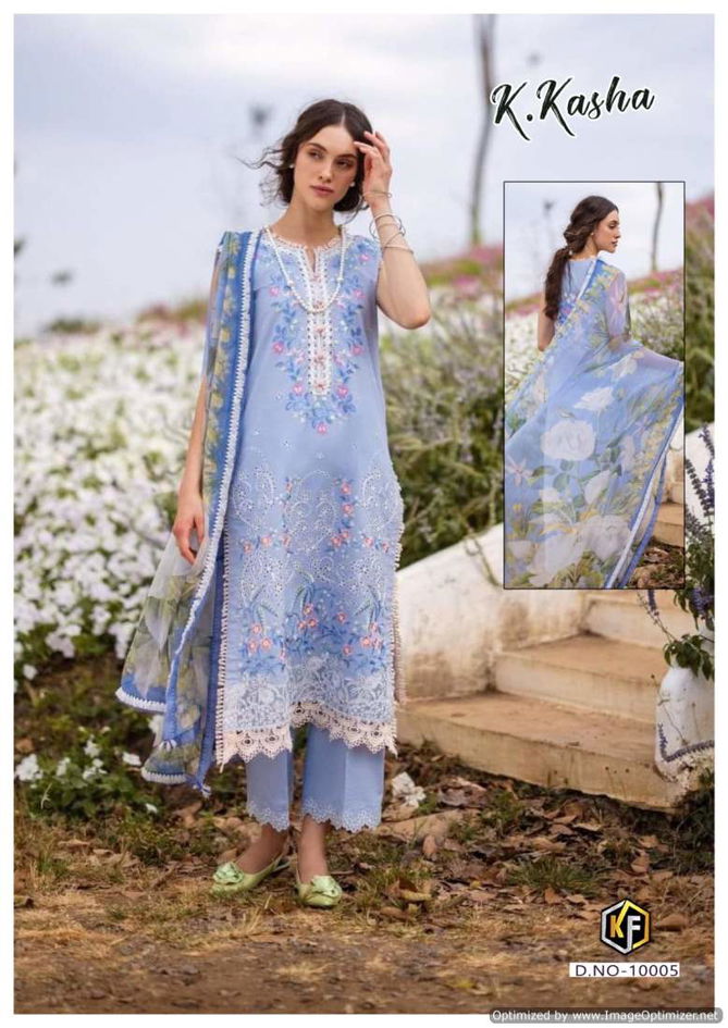 K Kasha Vol 10 By Keval Printed Heavy Cotton Pakistani Dress Material Wholesalers In Delhi